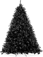 Vista 1 de Árbol de Navidad artificial Casafield de abeto negro de 4.5 pies de alto con soporte de metal resistente