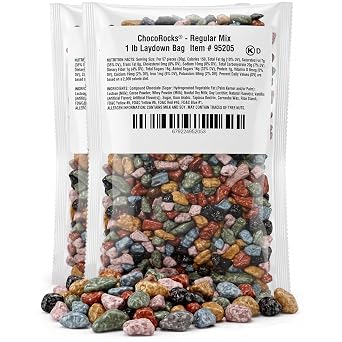 Kimmie Candy ChocoRocks, Rock-Shaped Chocolate Candy for Snacking & Cake Decorating, Pebbles & Stones, Bulk Bag | 2 lb | Non-GMO, Peanut-Free, Gluten-Free