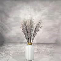 Vista 14 de Hierba artificial de las pampas, 8 piezas, césped artificial de pampa ajustable, longitud variable, tallos altos y esponjosos, centro de mesa