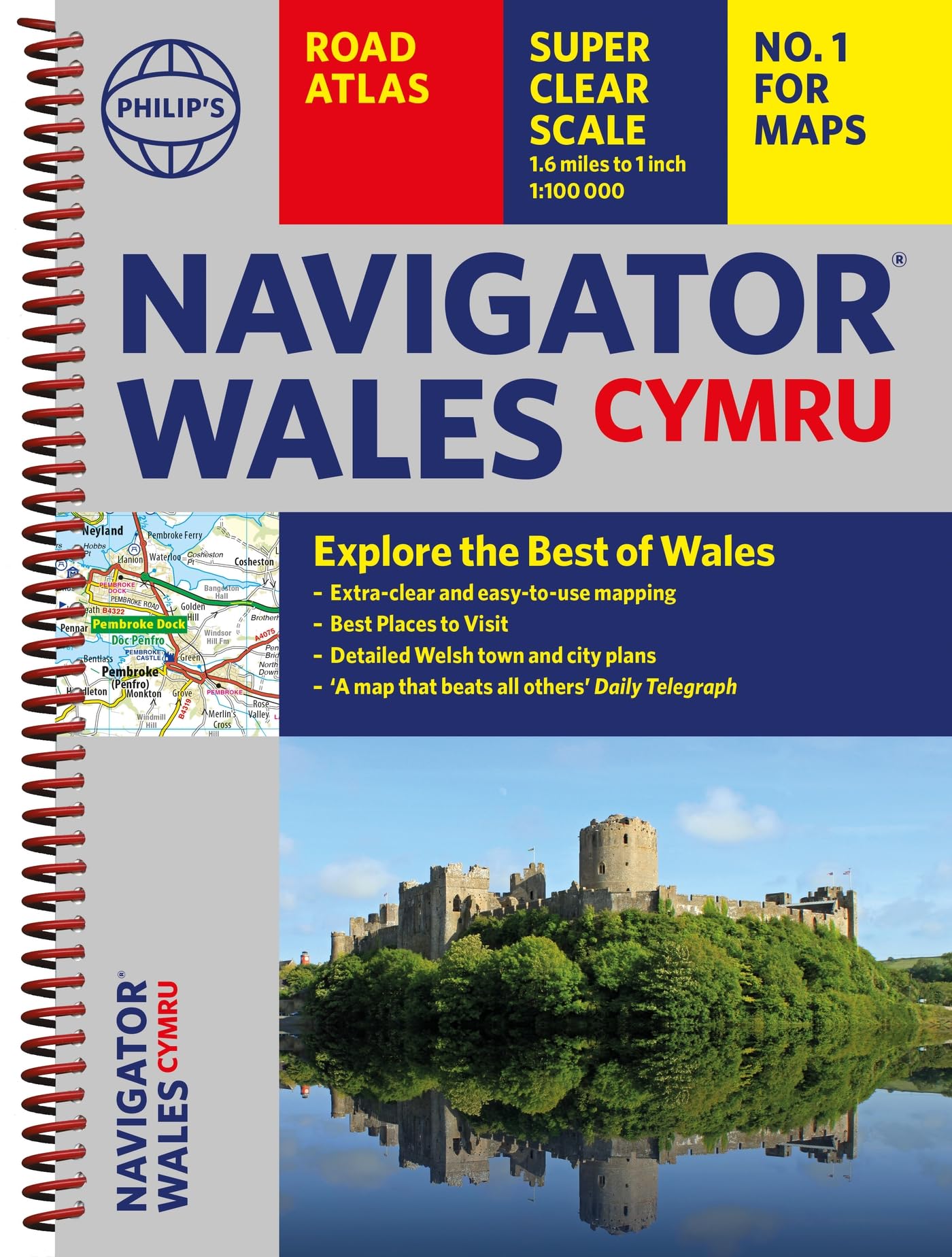 Philip's Navigator Wales by Philip's Maps (Spiral bound)