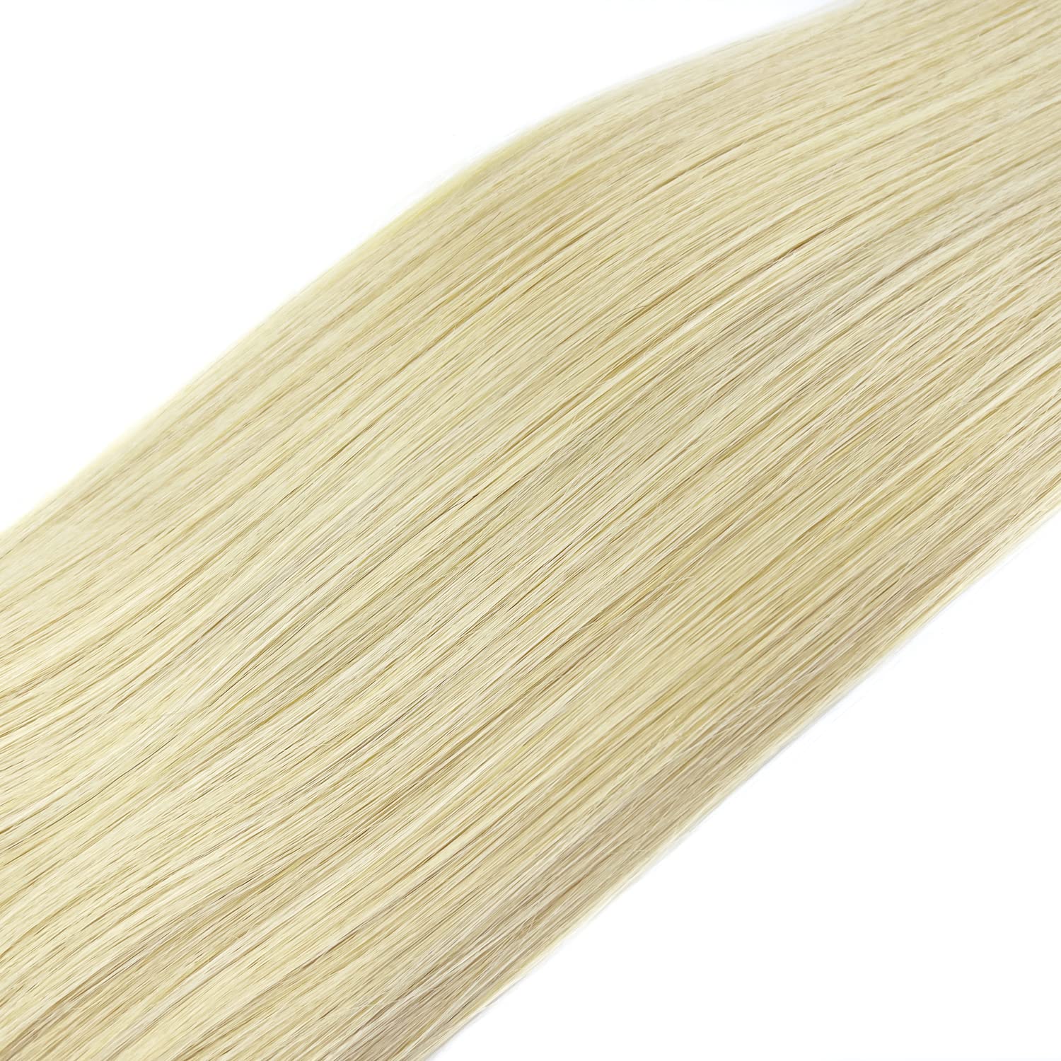 tape in hair extension #613 Blonde 100g remy human hair Straight Hair Extensions for Fashion Women Tape In Extension 40 Pieces 100g/Set #613 Bleach Blonde (30 inch (100g), Blonde(#613))