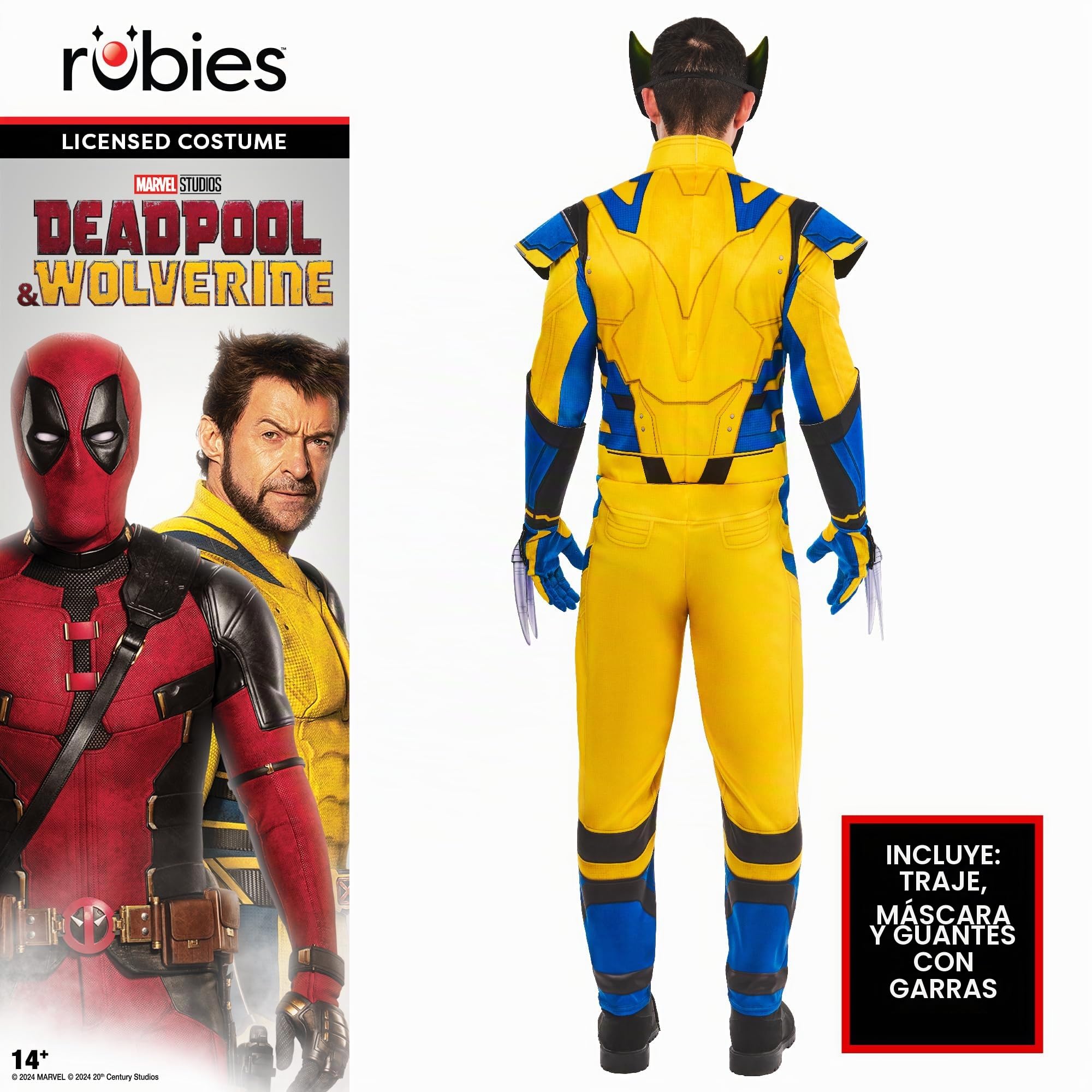 Rubies Official Marvel Wolverine Costume, Adult Superhero Fancy Dress
