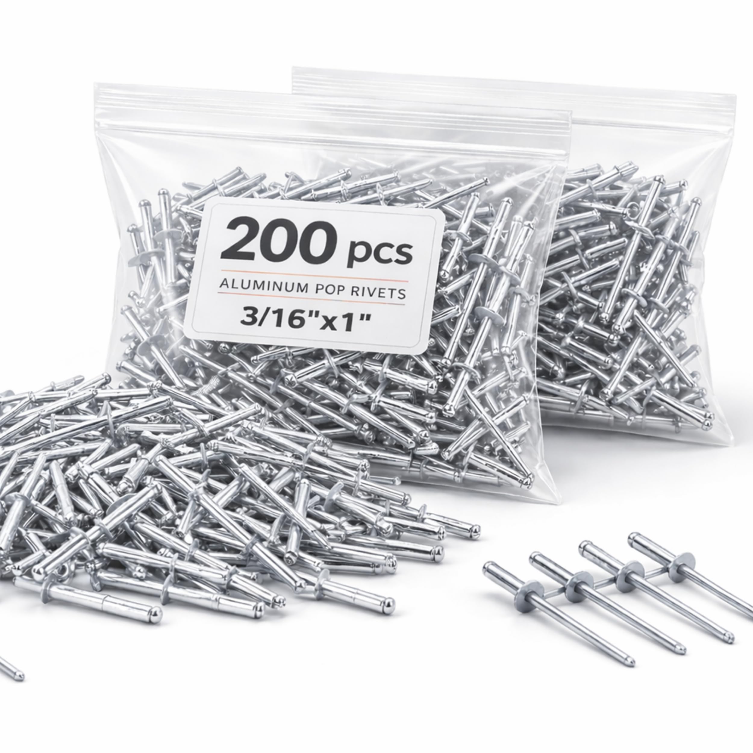 Large Aluminum Blind Rivets - 100 Pack -19 Large Aluminum Blind Rivets - 100 Pack -19