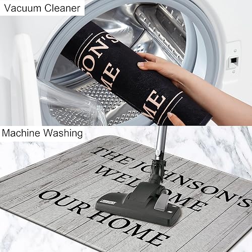 Miniatura 5 de Livole Tapete de bienvenida personalizado con imagen, tapete de entrada personalizado, tapete de goma antideslizante para interiores y exteriores