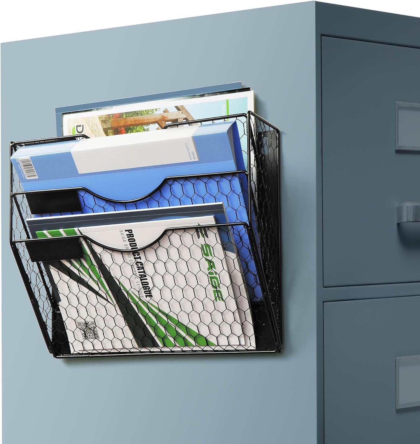 Black File Holder, 3Tier File Organizer