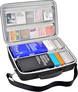 Trading Card Case Storage Box for 2700+ Cards. Deck Boxes for Card Games. Travel Organizer Holder Compatible with PM TCG/ for Topps Baseball Sports/ for C.A.H/ for UNO/ for MTG/ for Yu-Gi-Oh -Gray