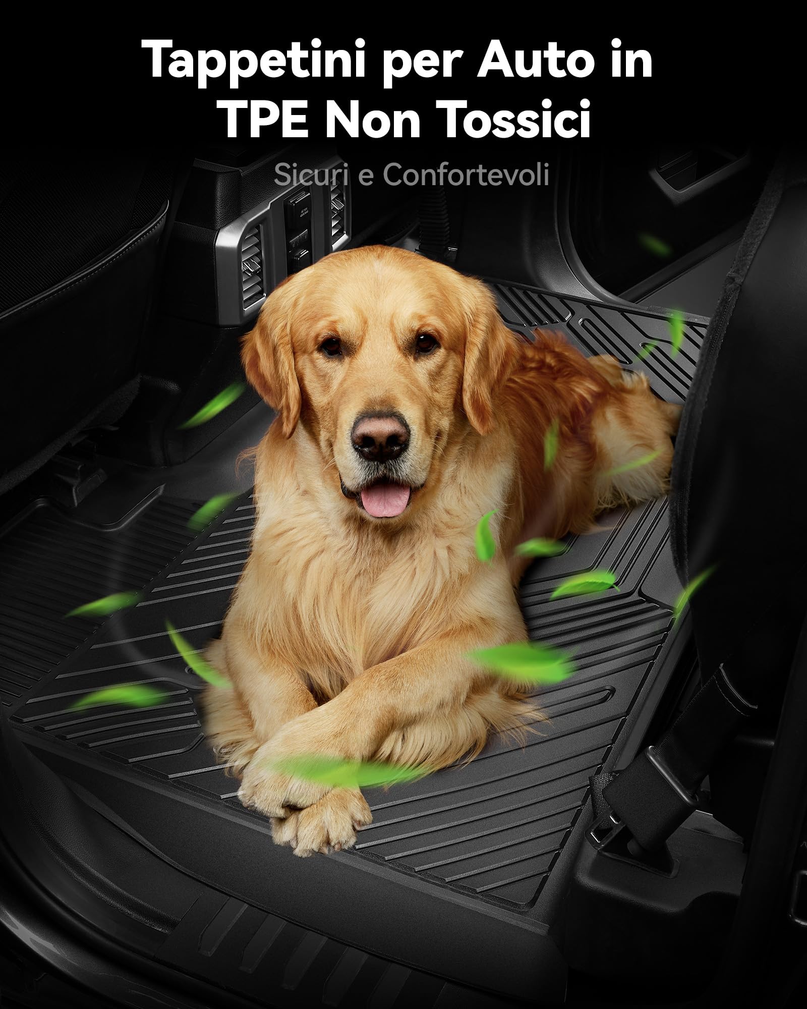 3W Compatibile con BMW IX I20 2022-2025 Set di Tappetini in TPE e Tappetini per Bagagliaio, Tappeti per Auto Resistente e Tappeto Bagagliaio Antiscivolo per BMW IX