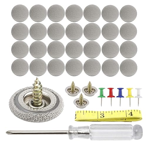 HighFree Juego de 60 pines de botón de reparación de techo de automóvil, retenedor universal para techo de automóvil, con herramienta de