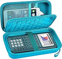 Vista 45 de Funda compatible con Texas Instruments TI-Nspire CX II/TI Nspire CX/TI-NSPIRE CX-II T CAS/para calculadora gráfica a color TI-84 Plus/TI-83 Plus CE