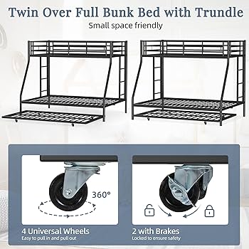 bunki Amazon.com: Shintenchi Bunk Bed Twin Over Full Size with