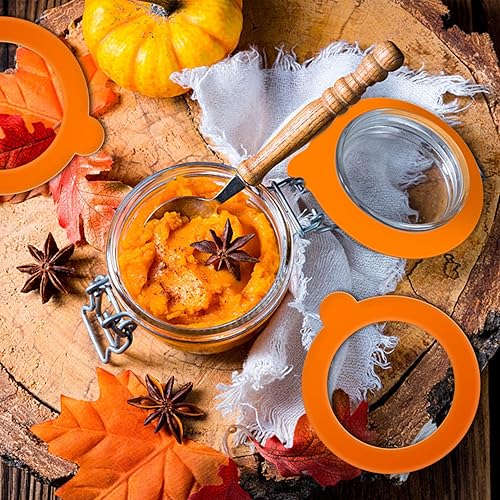 Miniatura 5 de 12 piezas de sellos de silicona de repuesto para frascos, anillos herméticos de goma herméticos a prueba de fugas para tarros de enlatado de boca