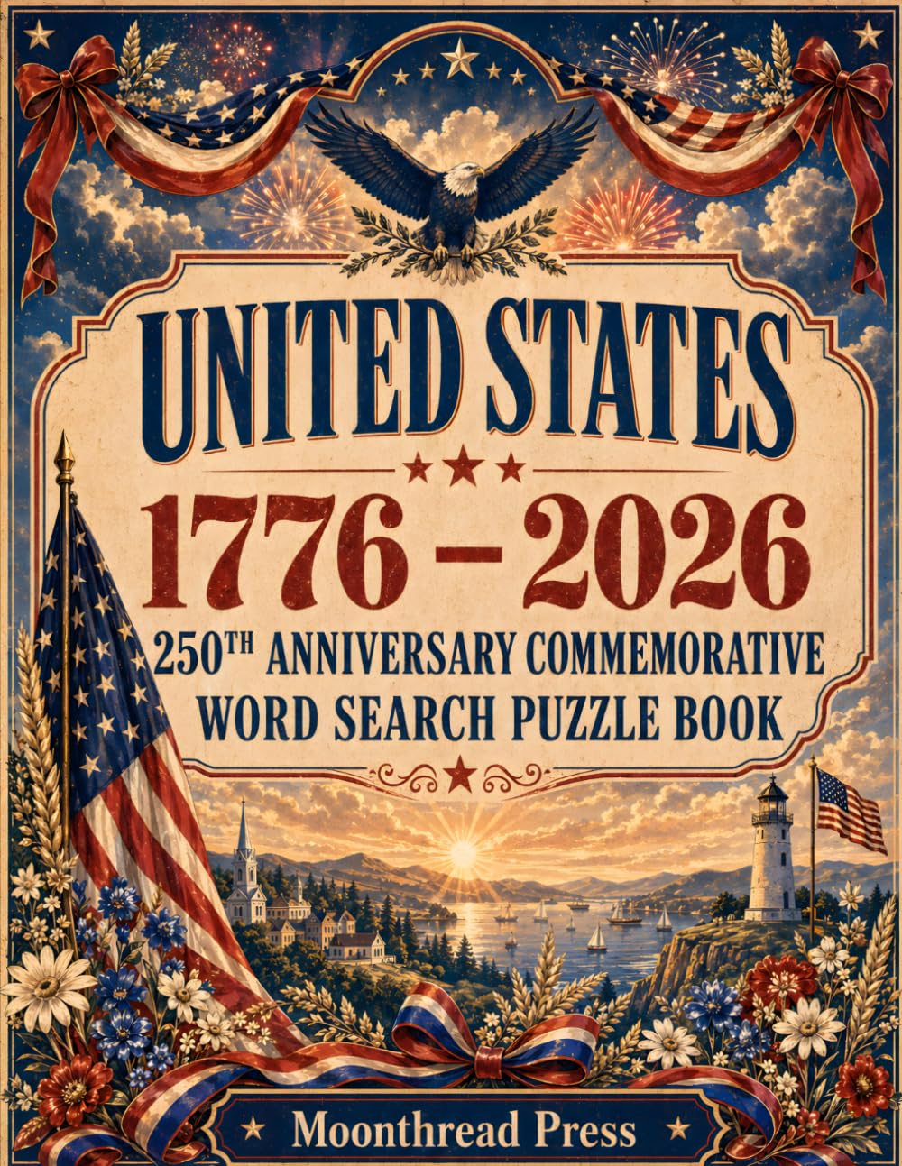 United States 1776–2026 250th Anniversary Commemorative Word Search Puzzle Book: A Patriotic Americana Word Search Collection Celebrating 250 Years of ... History, Symbols, Landmarks, and Heritage