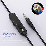 BINNUNE Gaming Headset with Mic for PC PS5 PS4 Xbox 1 NS, Wired Gaming Headphones with Microphone for PS 4|5 Xbox1-White