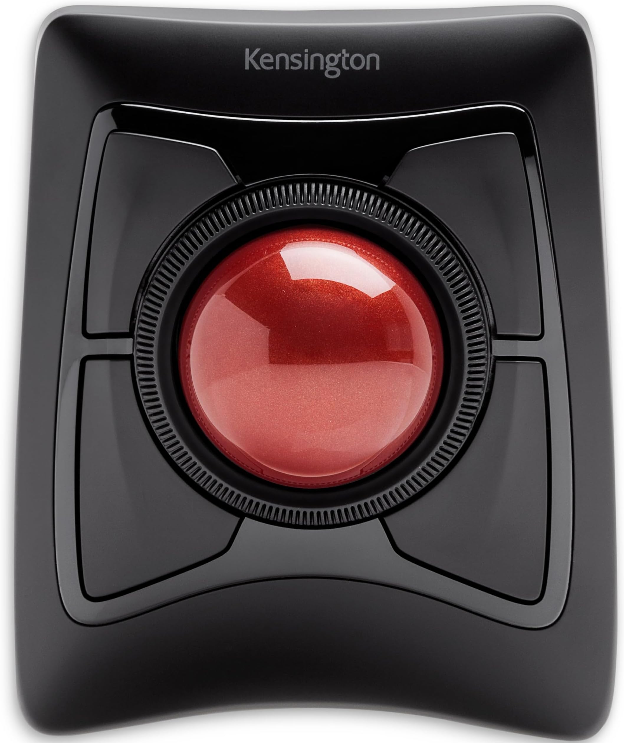 Kensington Expert Mouse - Wireless Ergonomic TrackBall Mouse for PC, Mac and Windows with Ambidextrous Design, Optical Tracking, Scroll Ring & 55 mm Ball – Red (K72359WW)