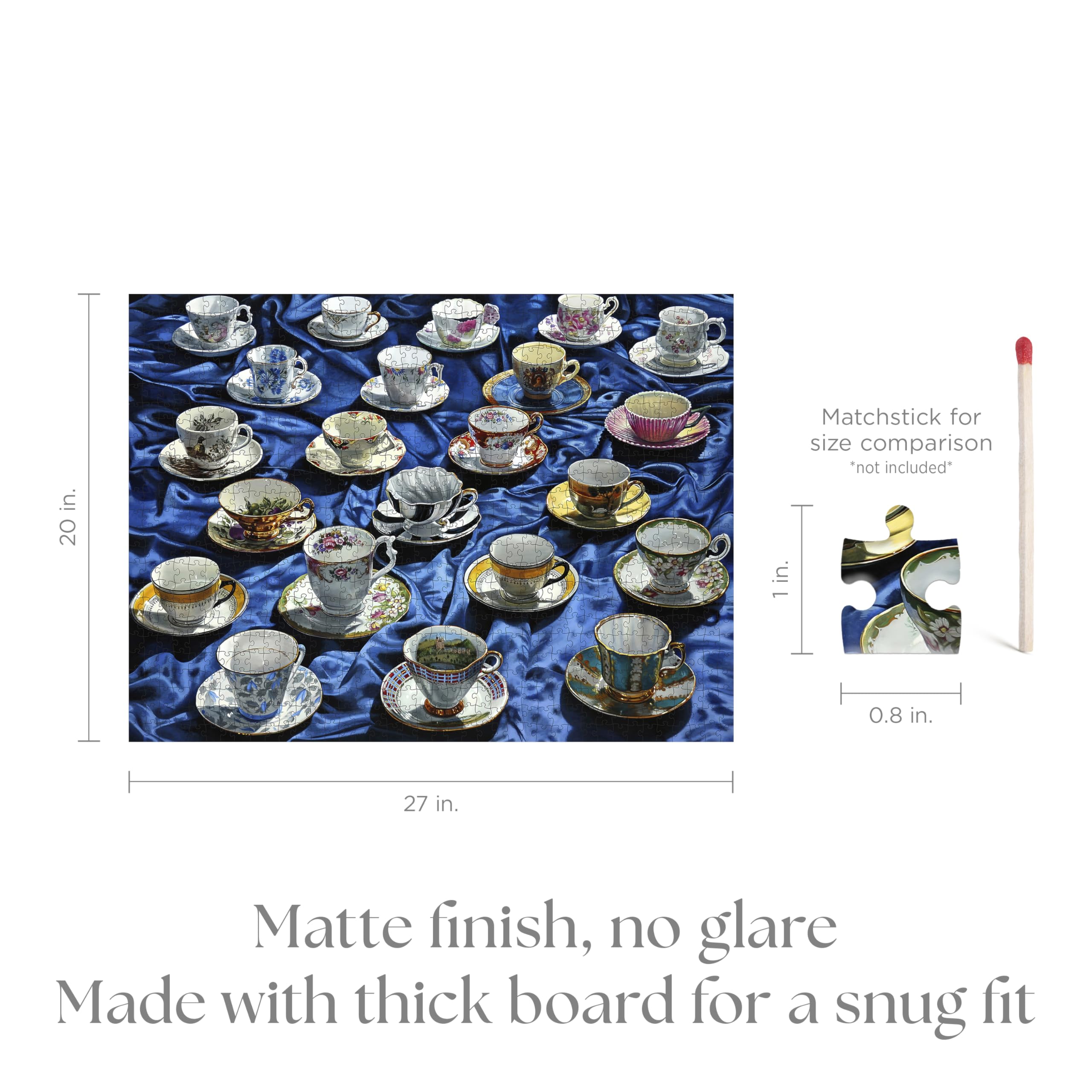 Pomegranate Puzzle de 1000 pièces pour adultes, Sherrie Wolf's Sea of Tea, finition mate, ajustement parfait