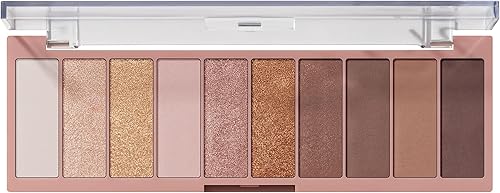 e.l.f. Perfect 10 Eyeshadow Palette, Ten Ultra-pigmented Neutral Shades, Blendab