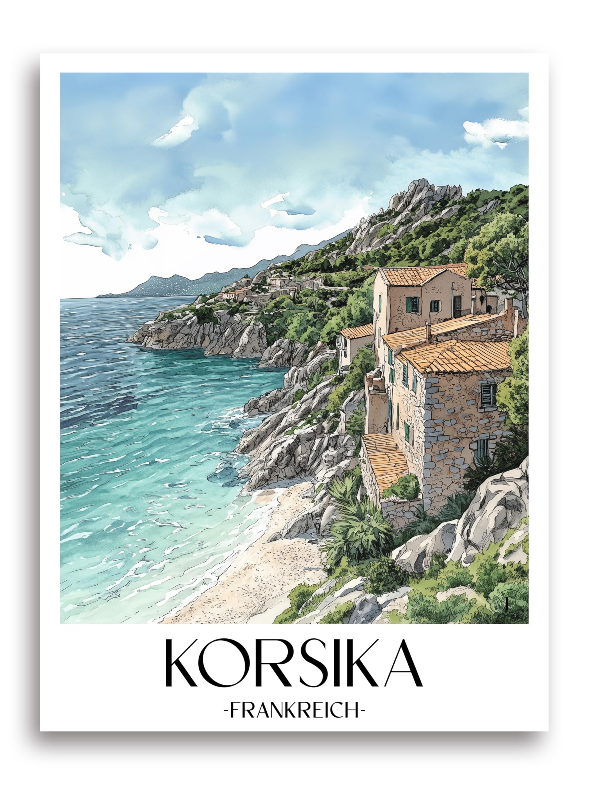 Affiche Crète Grèce impression d'art de qualité supérieure tableau mural - 7