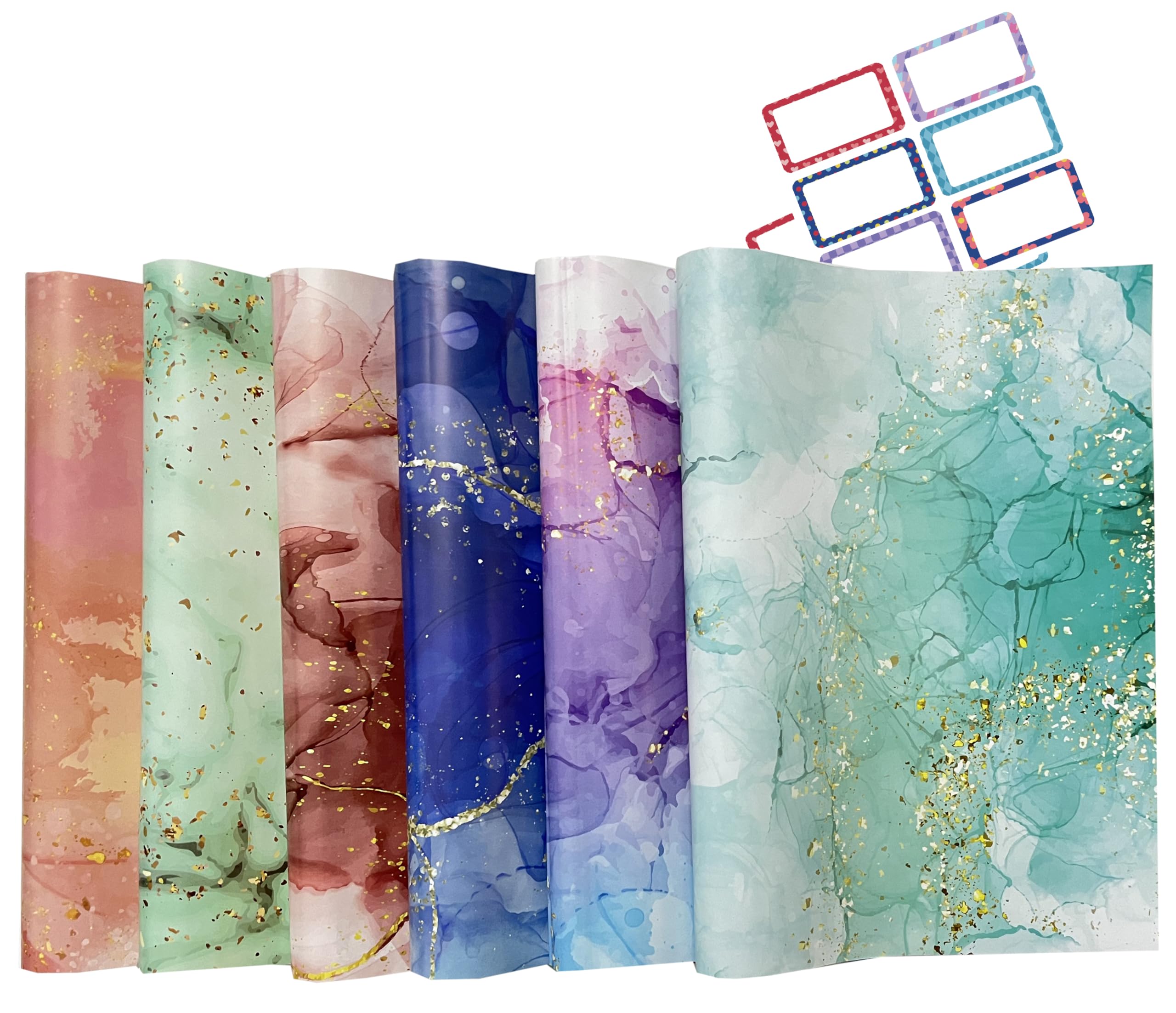 AccuPrints (Pack Of 12) Gift Wrapping Paper Sheet Paper Wrap Roll Sheets - Gift Cover Rapping Paper -Premium Design Multicolor Paper Sheet For Gift Packing, Mix