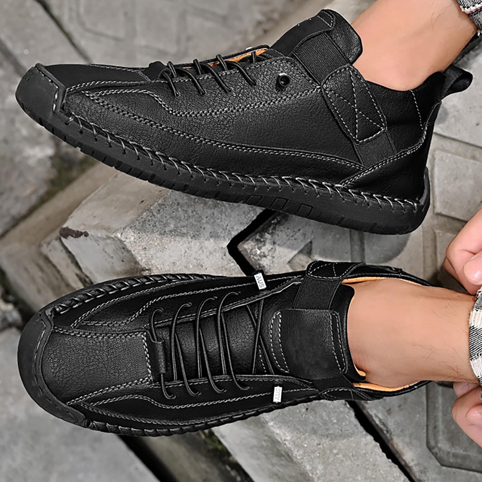 Sneaker & Sportschuhe Für Herren Leder Wanderschuhe Wasserdicht Sneaker