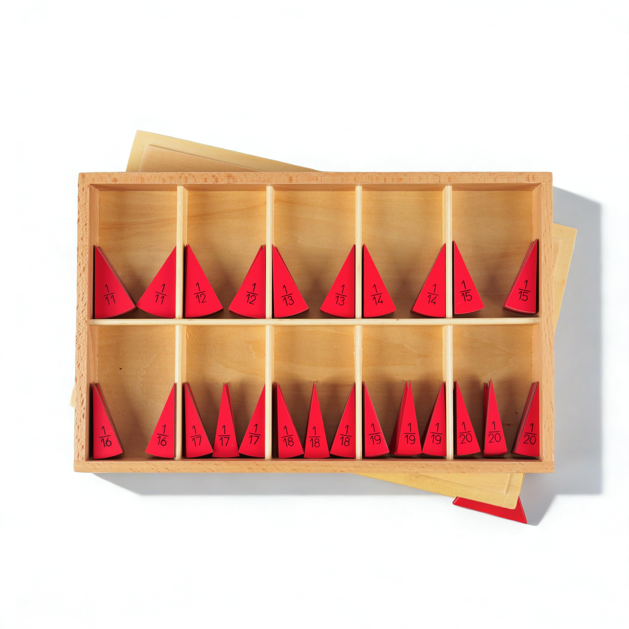 Montessori materiali matematici, giocattolo educativo in legno per numeri e calcoli, scuola materna e elementare, scuola domestica e aule a partire dai 3 anni (cerchio Montessori 11-20 pezzi)