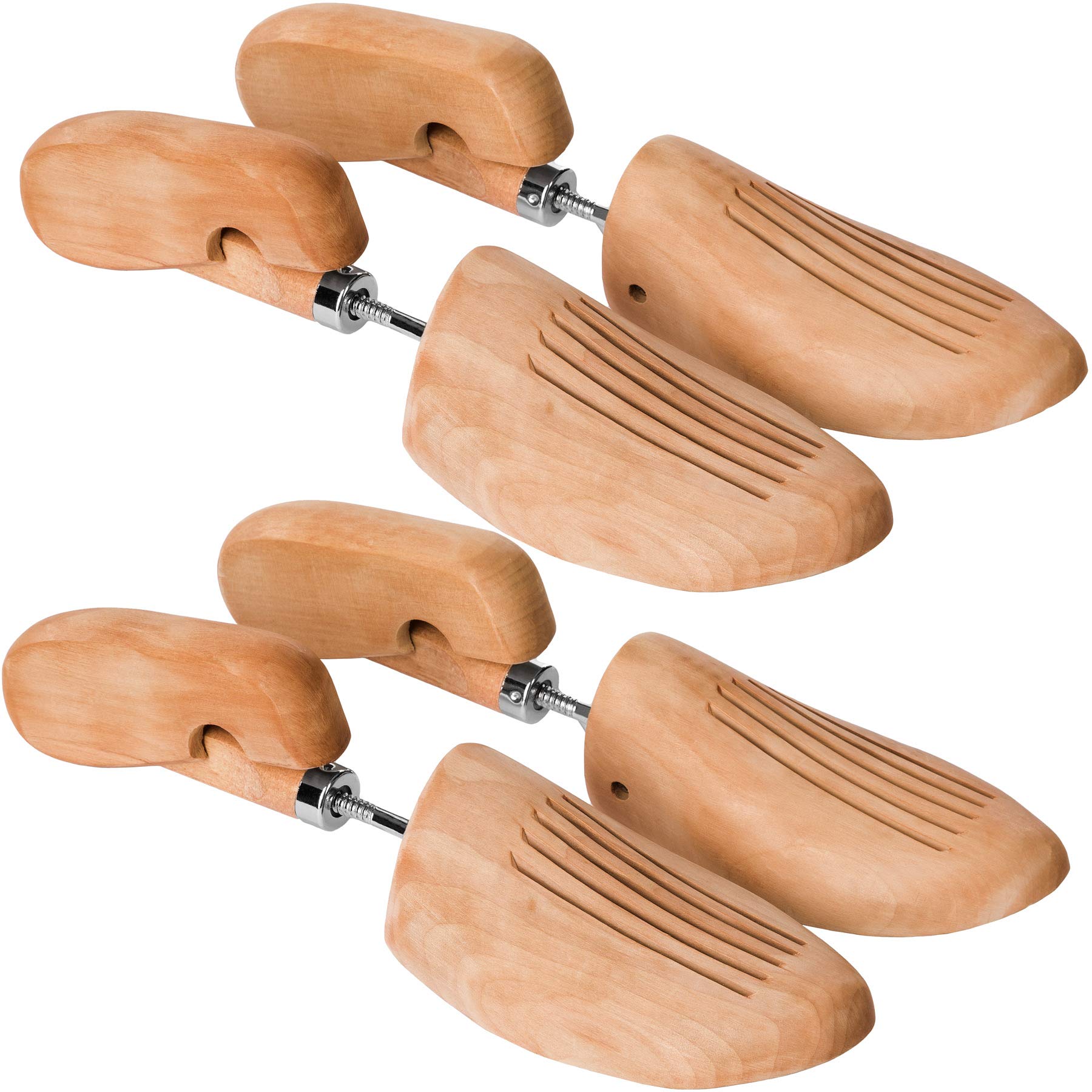tectake 800592-2 Paia Legno di Loto Tendiscarpe, Rimedio per Punti che fanno male, Universale per Scarpe da Donna e da Uomo - Disponibili in diverse Misure