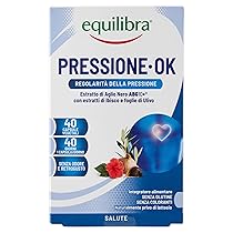 Equilibra Integratori Alimentari, Pressione Ok, a Base di Aglio Nero ABG10+, Fiori di Ibisco e Foglie di Ulivo, Senza Odore e Retrogusto, Pressione Arteriosa Regolare, 40 Capsule Vegetali