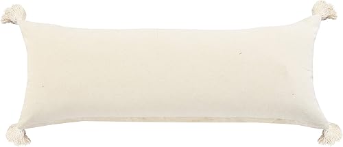 Miniatura 6 de Trade AM Ox Bay - Funda de almohada de algodón orgánico con rayas blancas y rojas cosidas a mano, 14 x 36 pulgadas