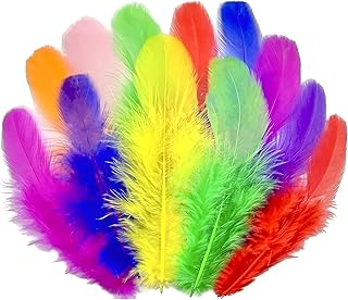 1600Pcs Colorful Craft Rooster Feathers 3-5-inch Bulk Feathers for Crafting Kindergarten DIY Crafts, Wedding, Family Party Decorations, Dream Catcher Supplies, Natural Feathers (Multicolor)