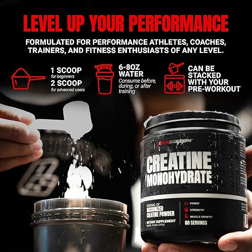 Miniatura 7 de PROSUPPS Monohidrato de creatina en polvo para hombres y mujeres, sin sabor, 5000 mg de creatina micronizada, suplemento de entrenamiento de