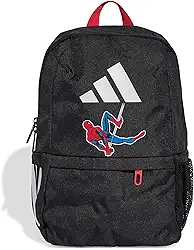 Mochila infantil do Homem-Aranha Marvel, poliéster reciclado, preta