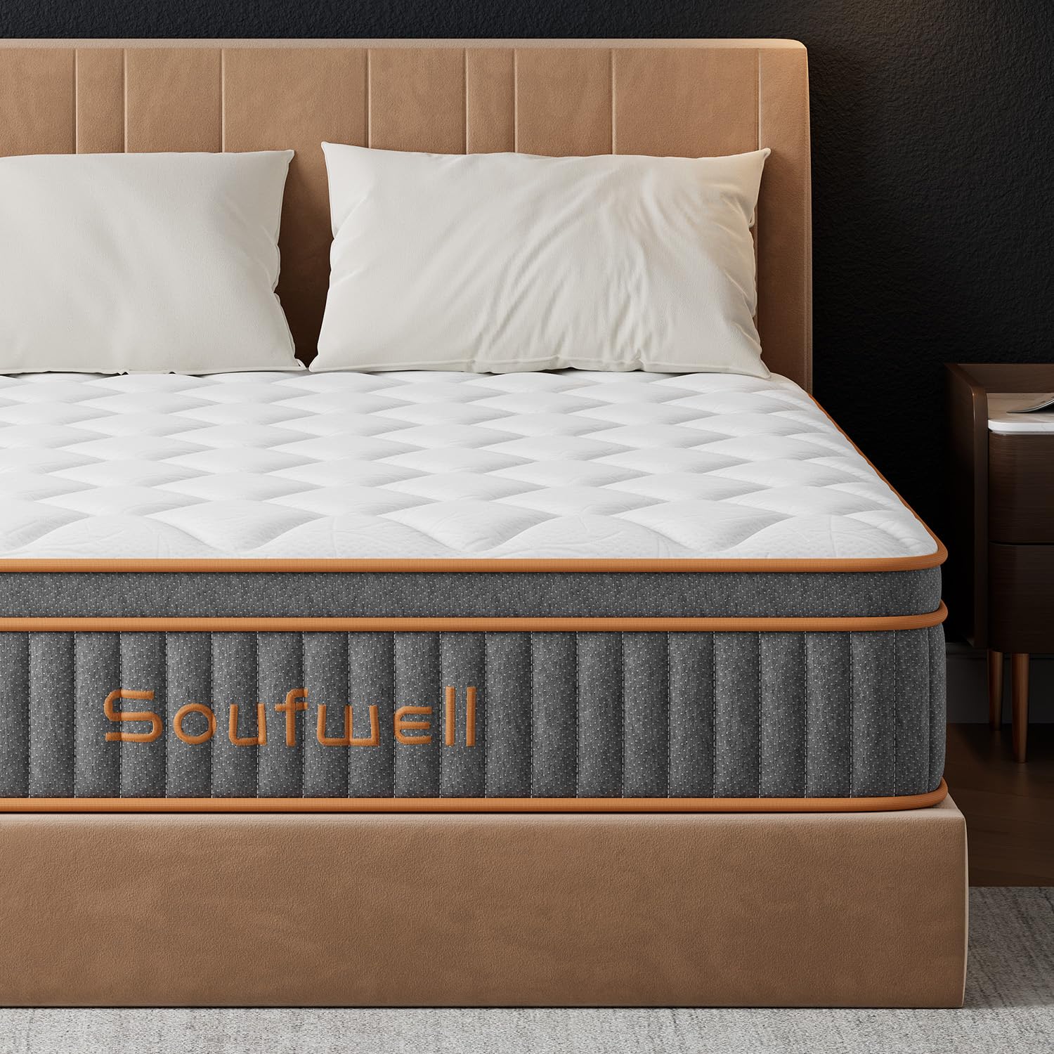 Zinus Support Plus 10" King Tight Top Medium Hybrid Mattress With Comfort Foam And Pocket Springs