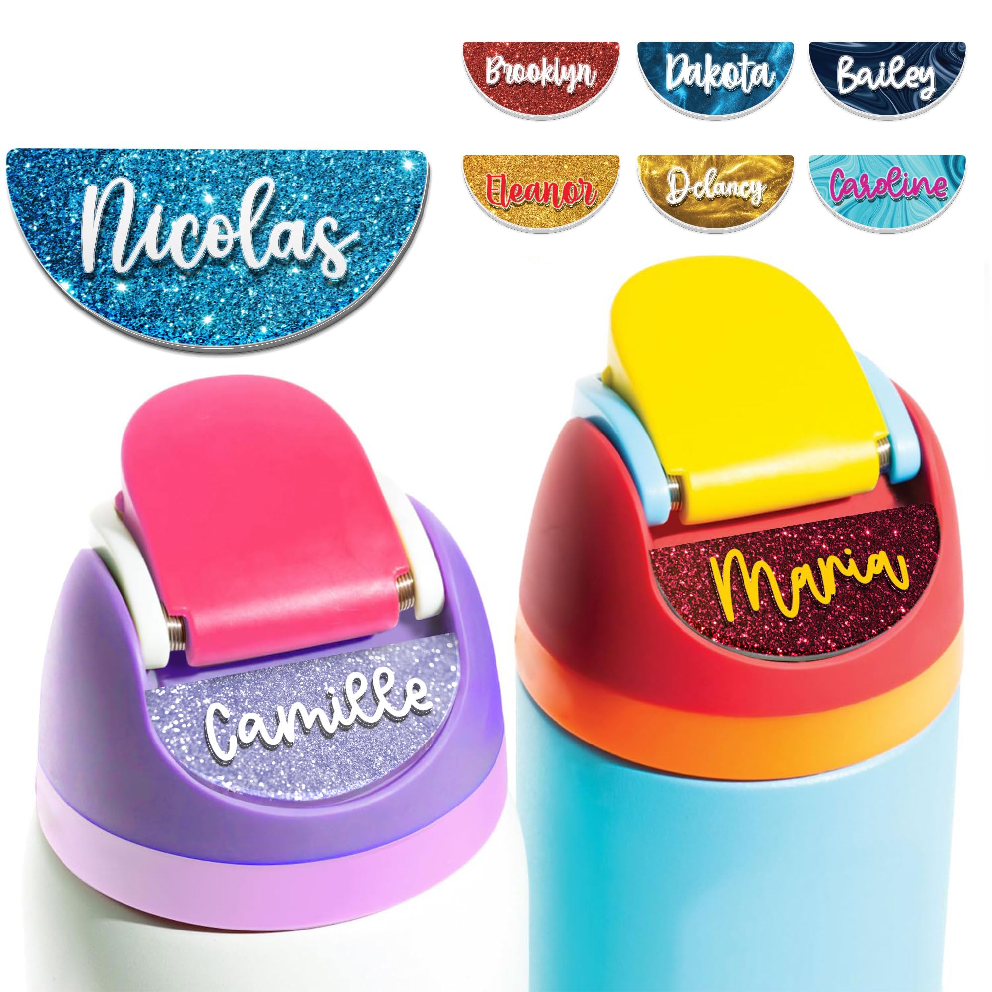 Personalized Name Plate for Owala Water Bottle, Perfect Fit Name Tag For 24oz 32oz 40oz, Custom Owala Name Plate Topper, Owala Water Bottle