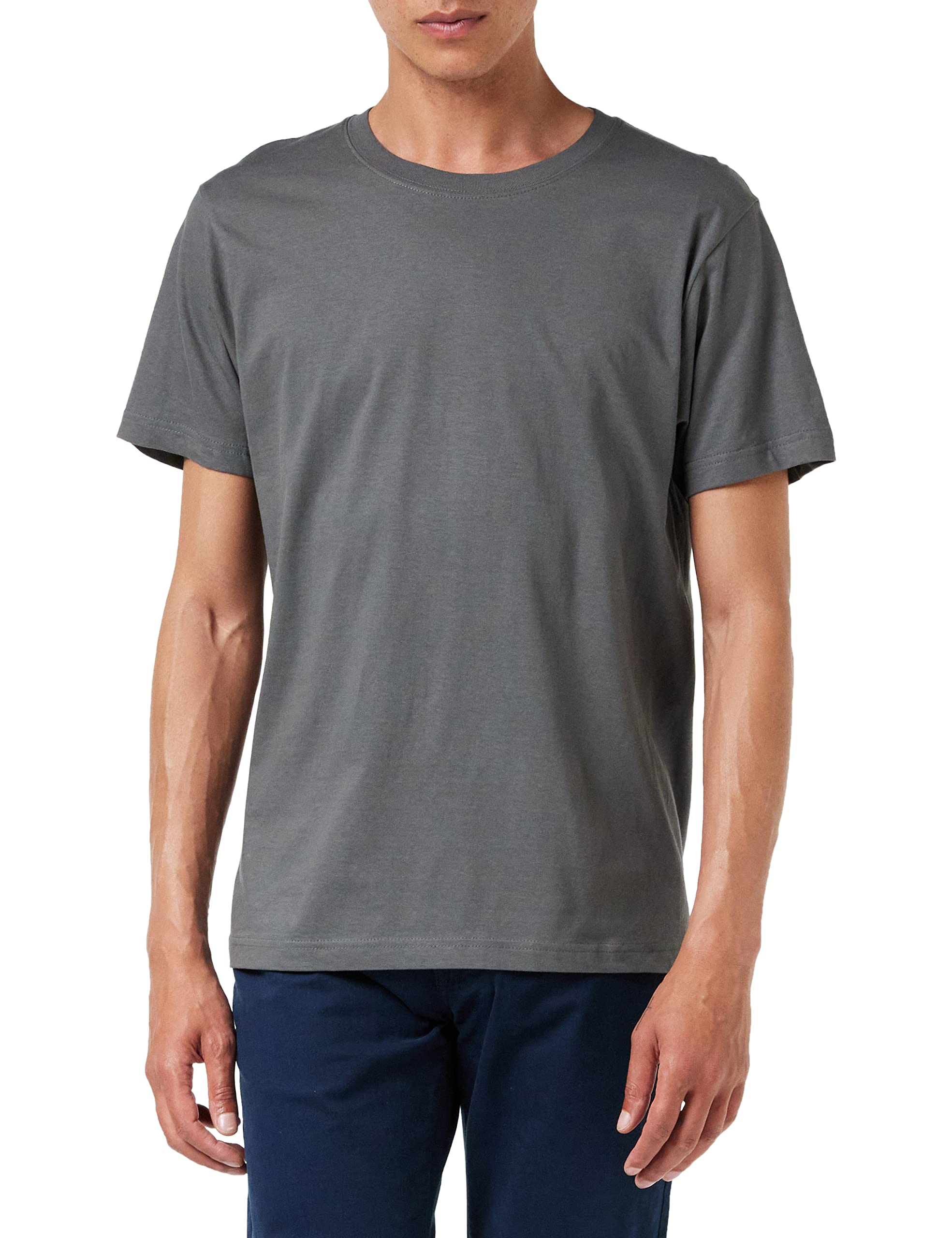 Stedman Men's Grey (Real Grey) Apparel Classic-T Plain Short Sleeve T-Shirt, Xxl