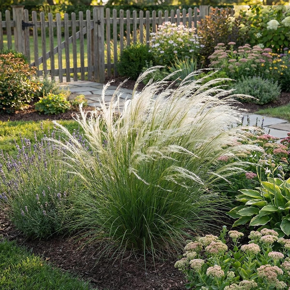 Bloomique - Lot de 6 - Stipa tenuissima 'Ponytails' - Stipe cheveux d'ange - Graminée ornementale - Rustique - Vivace - Hauteur 10-20 cm - Pot 9 cm