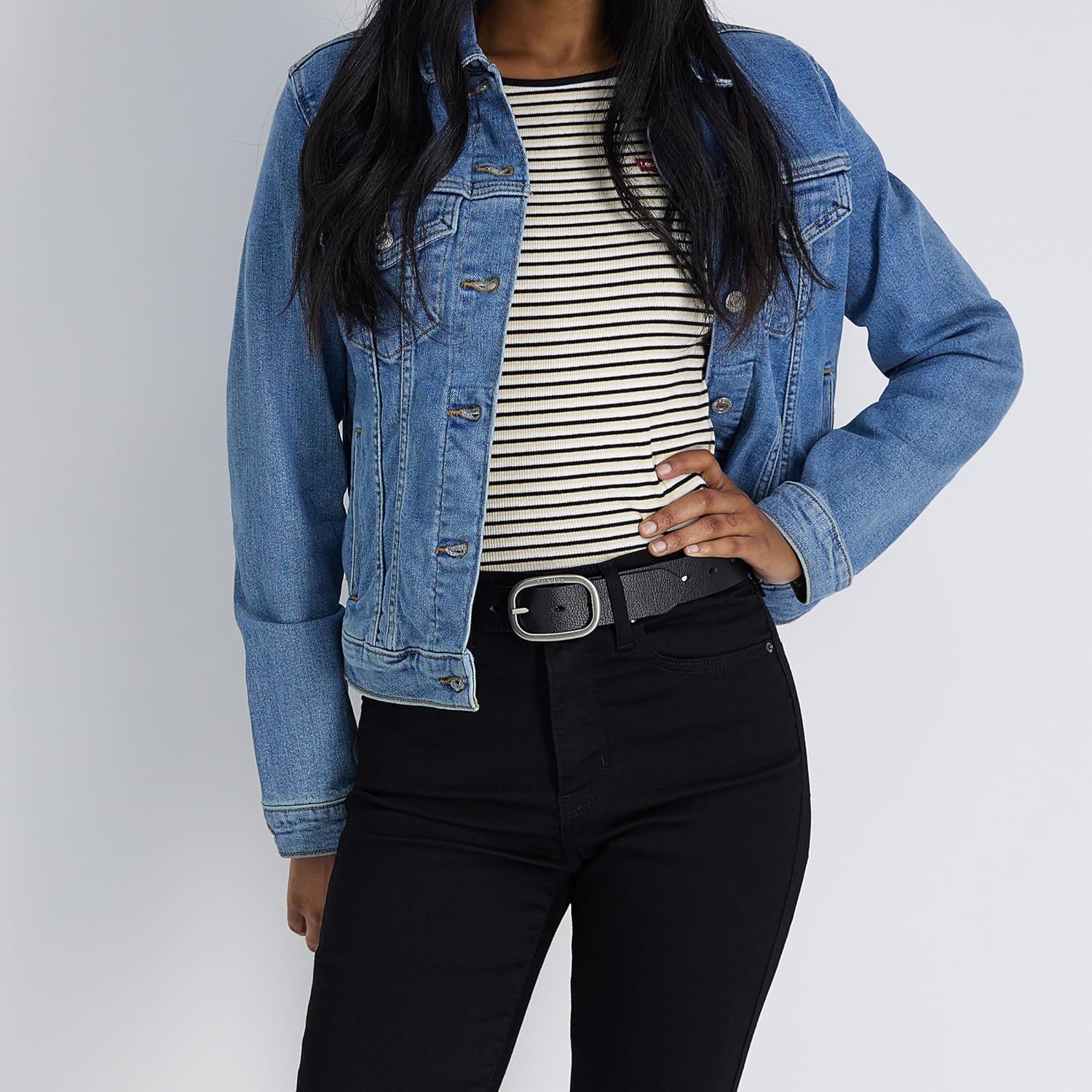 Levi's womens Two-in-one Reversible Casual Jean Belt - Image 5