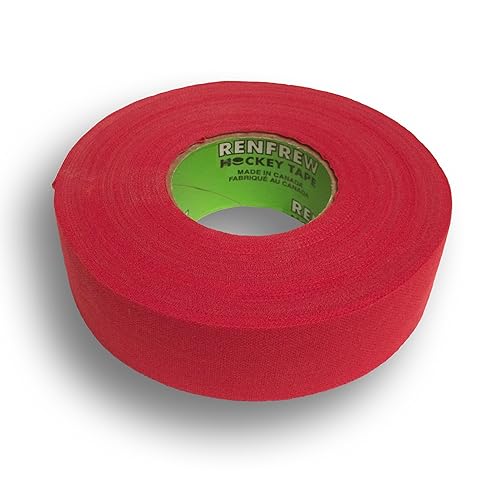 Renfrew, Cinta de hockey de tela, 1" (rojo, 82.0 ft)