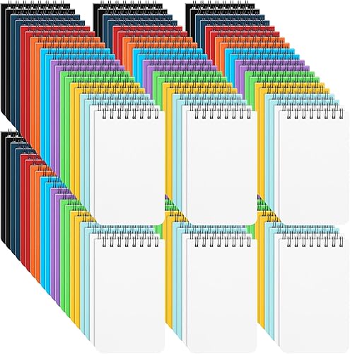 Kisston 120 cuadernos de notas encuadernados en la parte superior, 25 hojasbloc, mini bloc de notas en espiral con alambre, cuaderno de bolsillo de disponible en Yaxa Colombia