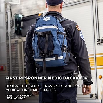 Ergodyne - 13487 Arsenal 5243 Medic First Responder Trauma Backpack Jump Bag, Blue