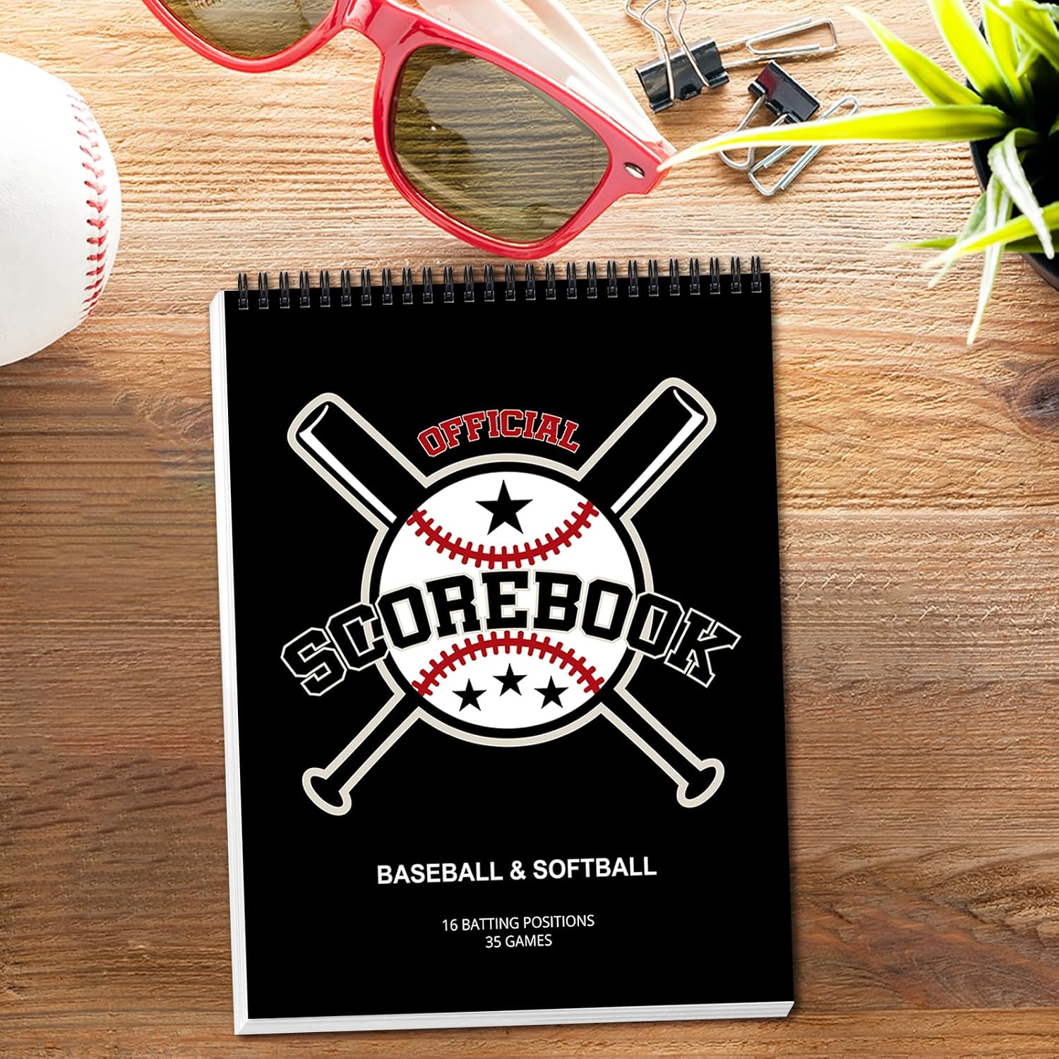gisgfim Baseball Softball Scorebook 9x12 Inch Score Keeping Book for Stats Score Book Baseball Softball Coaching Accessories for Announcers Adult Youth Little League Scorekeepers 35 Games