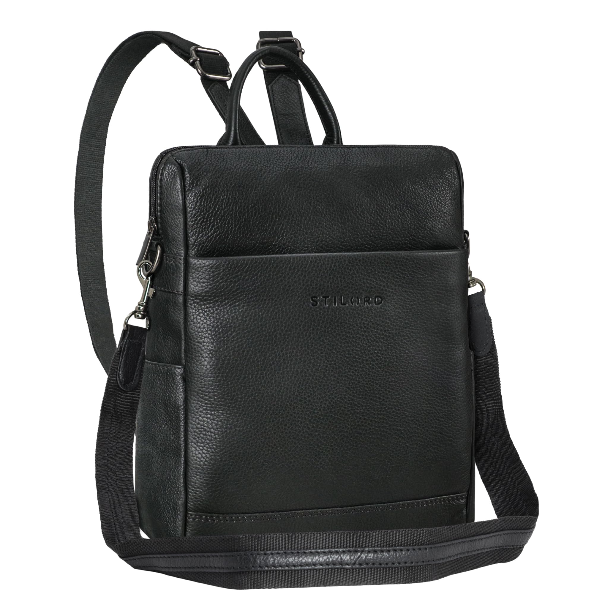 STILORD 'Sienna' 2-in-1 Donna Zaino e Borsa a Tracolla Pelle Vintage Borsa a Spalla Vera Cuoio Borsetta Casuale per Tempo Libero e Città