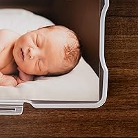 Vista 6 de IRIS USA 4 x 6 pulgadas, fabricado en Estados Unidos, paquete de 2 organizadores de fotos y caja de almacenamiento de imágenes con asa, 12 fundas