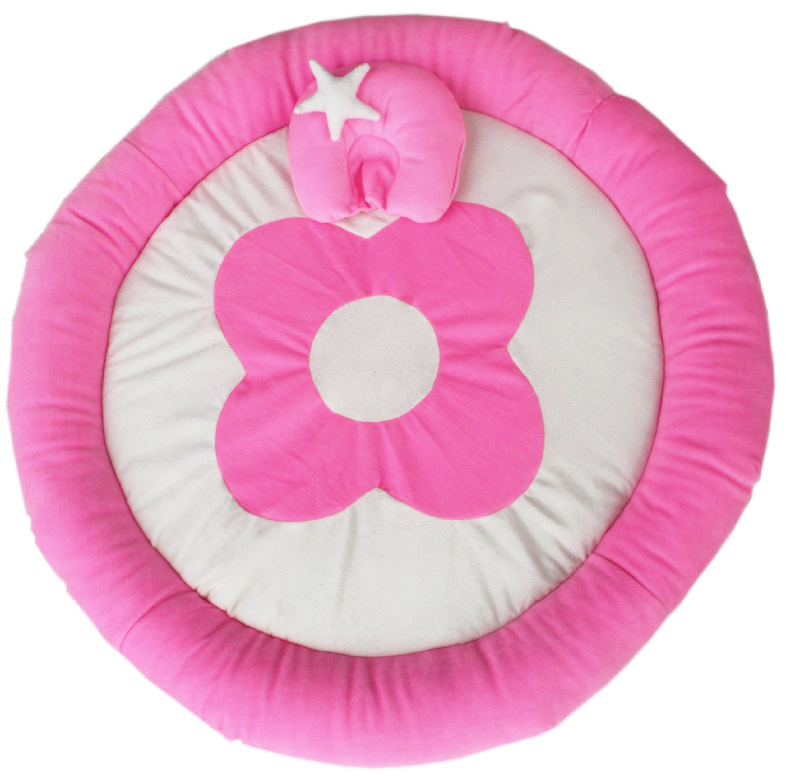 Amardeep Baby Bedding Set Cum Play Mat 0-6 Months (Pink) 1