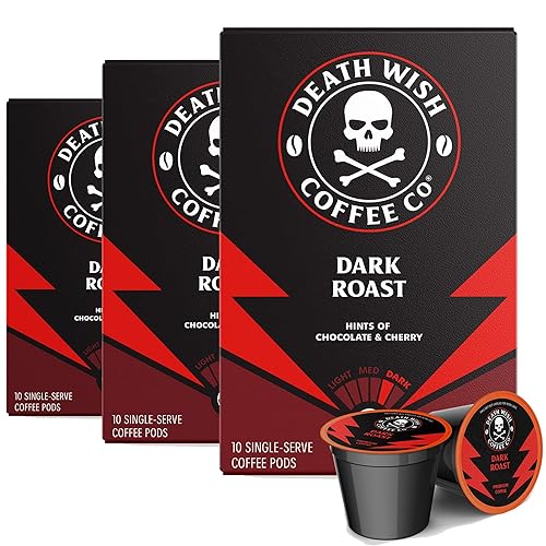 Miniatura 1 de Death Wish Coffee Cápsulas de tostado oscuro, 30 unidades