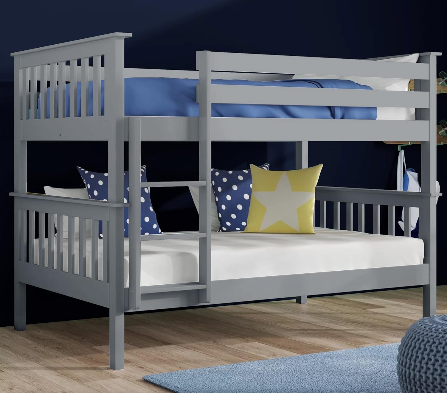 Sturdy Double Bunk Bed For Kids & Adults Kids Bed With Guardrails