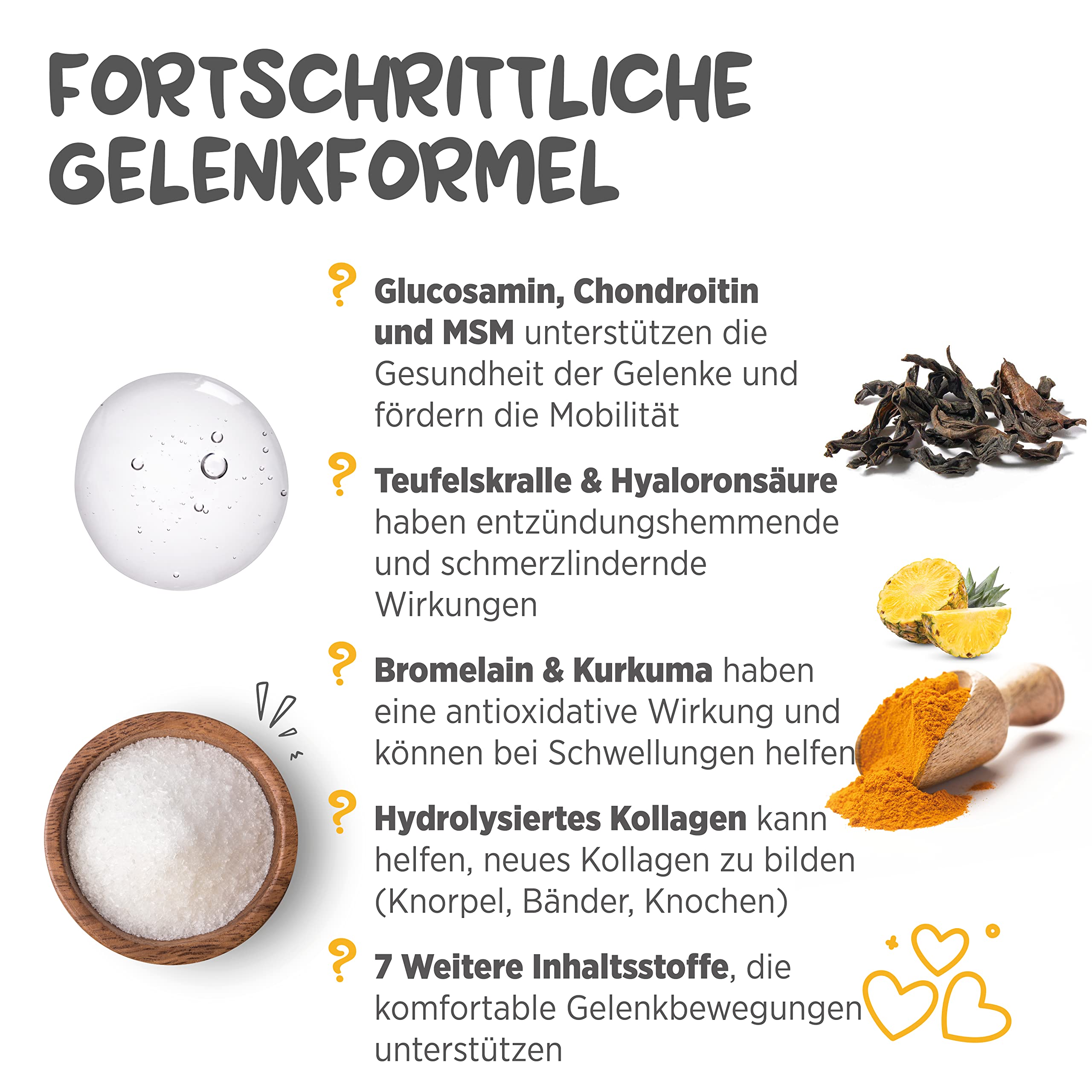 maxxiflex+ Gelenktabletten für Hunde – Teufelskralle, MSM, Glucosamin, Hyaluronsäure, Chondroitin, Bromelain, Kurkuma – 120 Stück