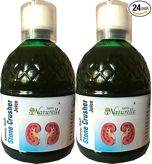 Farm Naturelle (Farm Natural Produce) Kidney Stone Crusher-Breaker Juice (Patharchatta Juice), 400Ml 1+1 Free ( Pack of 2) and Free InfusedHoney 55g x 2