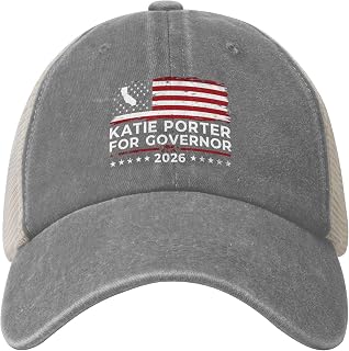 Katie Porter for Governor 2026 Hat CA California Governor Golf Dad Hats Denim Mesh Snapback Baseball Cap