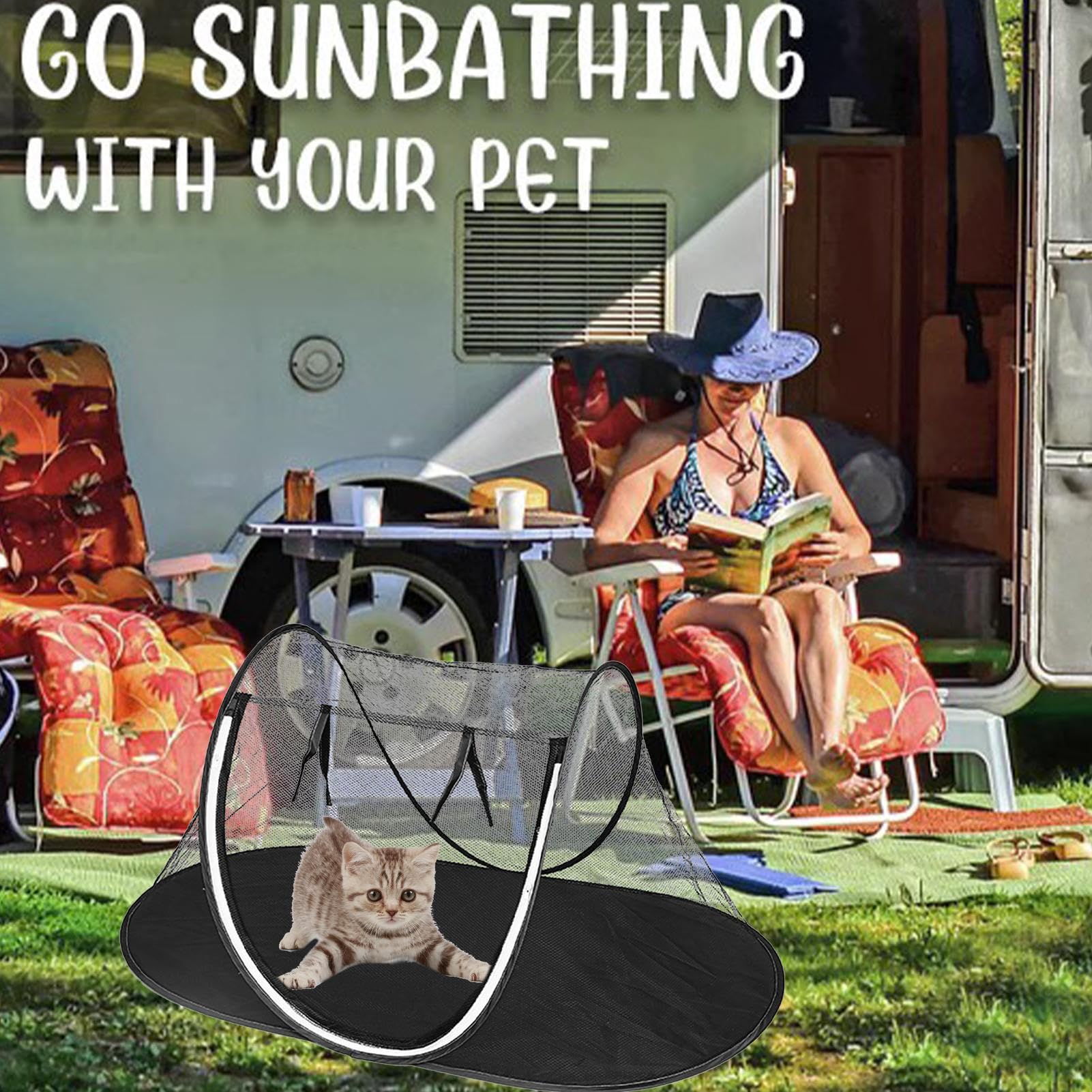 Katzenzelt für den Außenbereich | Playhouse für den Außenbereich | Outdoor- , atmungsaktives Anti-Bite- für Katzen