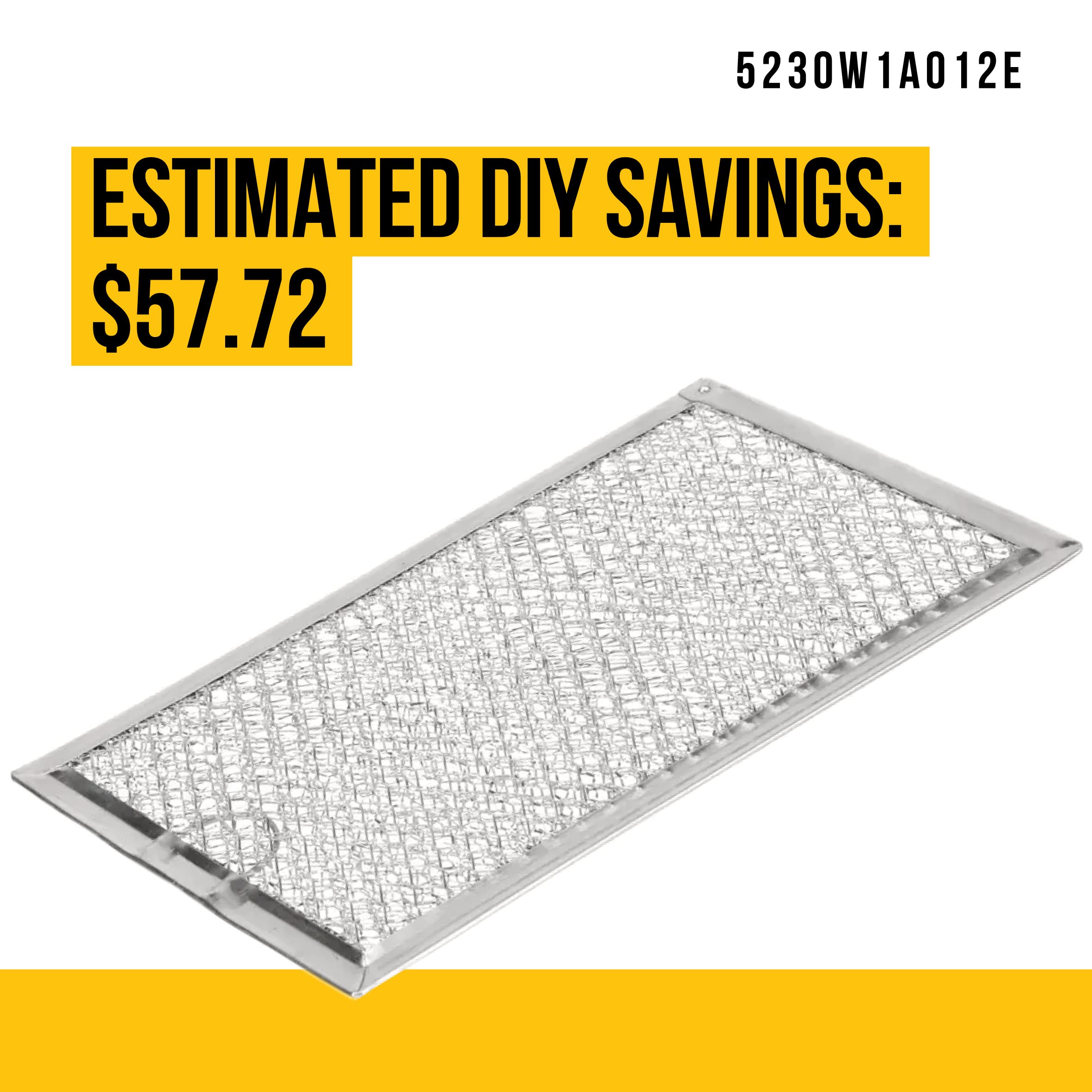 Amazon.com: 5230W1A012E Microwave Grease Filter - Replaces 