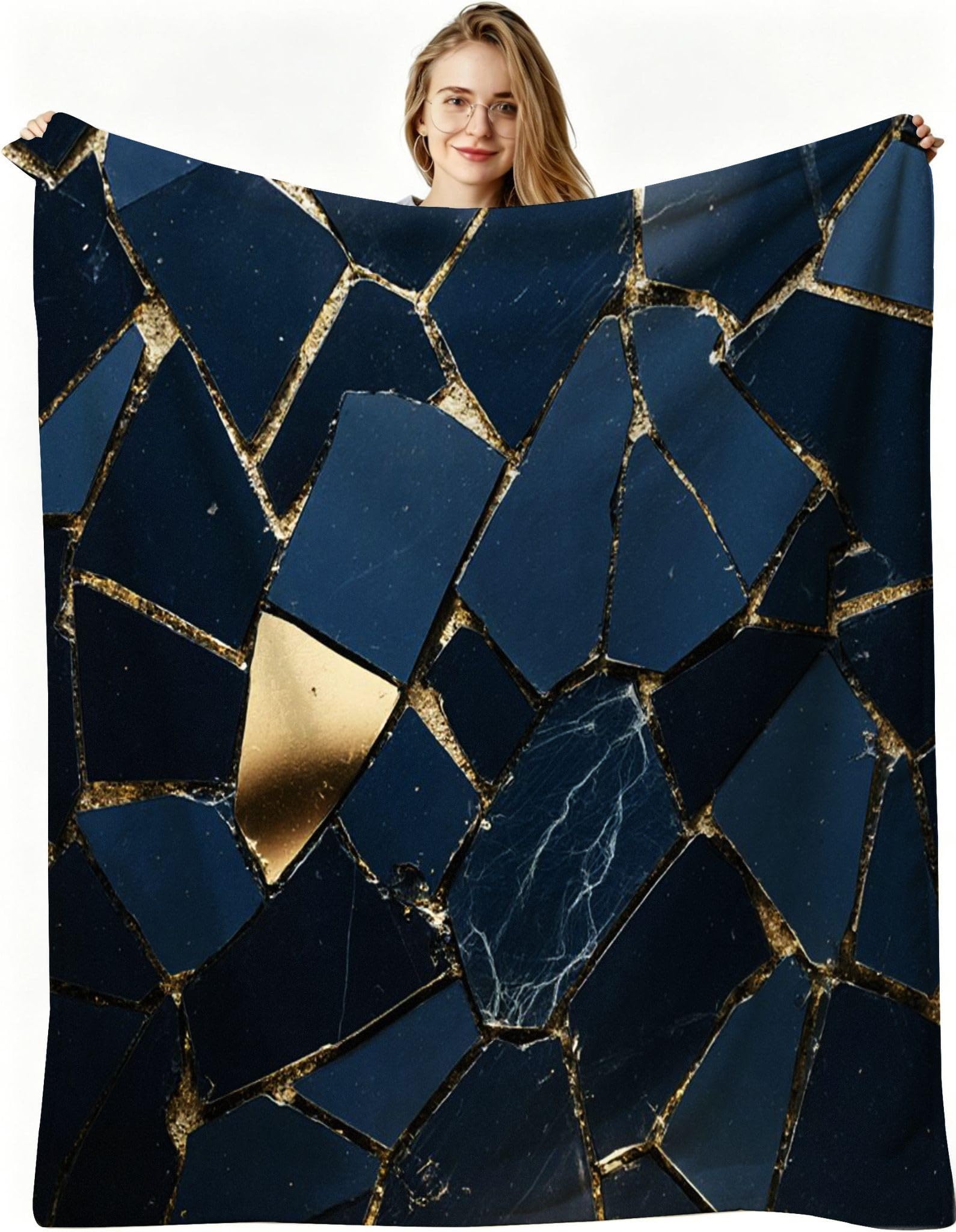 Coperta Pile Matrimoniale 240x260 cm Murales Grigio, Coperta XXL Super Morbida Multiuso Come Copriletto o Plaid da Salotto, Calda e Leggera, Protezione dal Freddo, AW7128